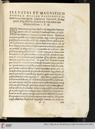 Illvstri et magnifico domino D. Nicolao Narvssevitio