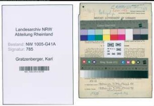 Entnazifizierung Karl Gratzenberger , geb. 27.12.1920 (Bahnpolizist)