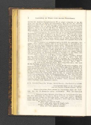 § 5. Beurtheilung der Wässer durch Geruch, Geschmack u. Gefühl.