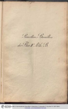 Parzellen-Brouillon Heusenstamm Flur IV Abt.B