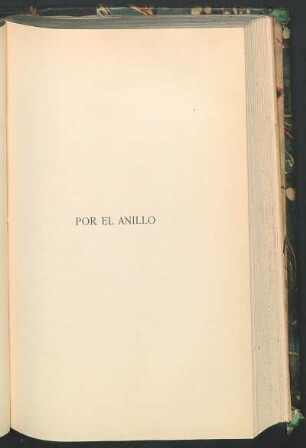 Por el anillo