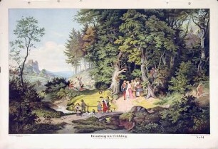 Brautzug im Frühling