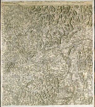 WHK 7 Reichs- und Französischer Krieg von 1688-1697 bis zum Frieden von Ryswick: Karte der Kriegsschauplätze am Rhein zwischen Worms und Bonn, 1688