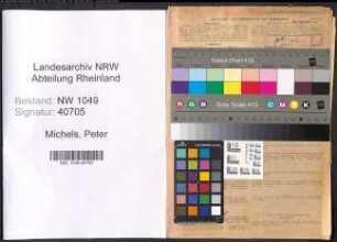 Entnazifizierung Peter Michels , geb. 09.10.1902 (Lehrer)