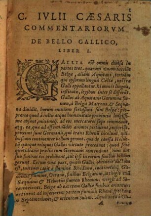 Commentarii de bello gallico