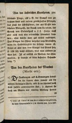 301-328, Von den Krankheiten des Mundes (Morbi oris)