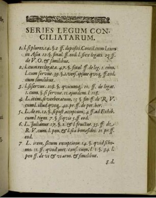 Series Legum Conciliatarum.