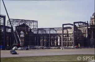 Potsdam, Park Sanssouci, Communs, Kolonnaden am Neuen Palais, während der Sanierung.
