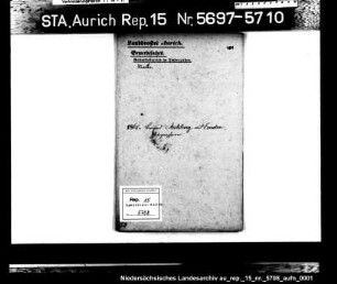 Hausierkonzessionen und -gesuche: Bernhard Mateling aus Emden, Photograph