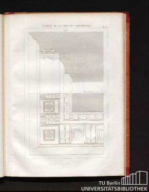 Plafond de la corniche corinthienne. Pl. 27.
