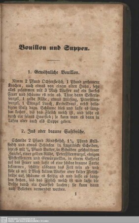 Bouillon und Suppen