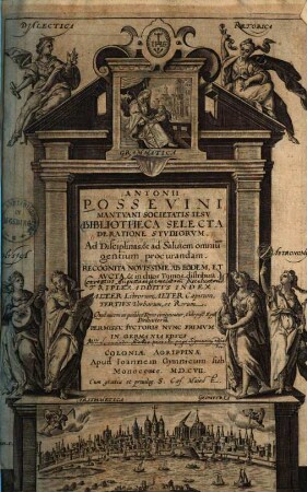 Bibliotheca selecta de ratione studiorum : ad disciplinas et ad salutem omniu[m] gentium procurandum, 1