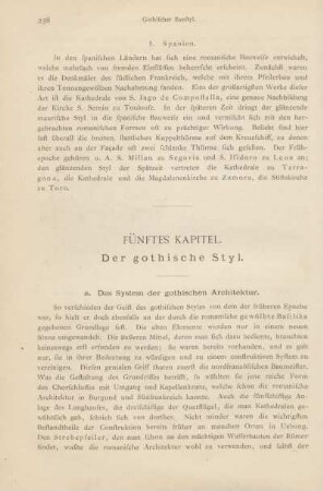 Fünftes Kapitel. Der gothische Styl.