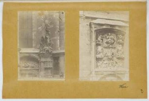 Capistran-Kanzel, Wien. Stephansdom, Wien: Ansicht Kanzel, Detail Dom (aus: Skizzen- und Fotoalbum 21)