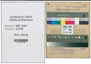 Entnazifizierung Georg Kind , geb. 20.07.1891 (Heilgehilfe)