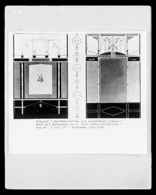 Pompeji, unbekanntes Gebäude, Wandmalerei