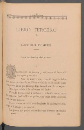 Capítulo primero - Los egoísmos del amor