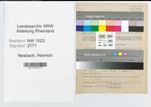 Entnazifizierung Heinrich Nesbach , geb. 24.09.1886 (Lehrer)