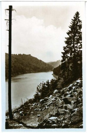 Kriebstein. Talsperre, Blick in den Mühlengrund