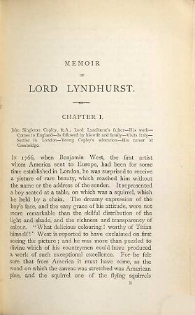 A life of Lord Lyndhurst : from letters and papers in possession of his family