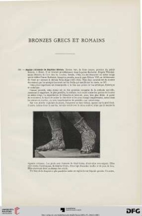 Bronzes Grecs et Romains (Nr. 201-245)