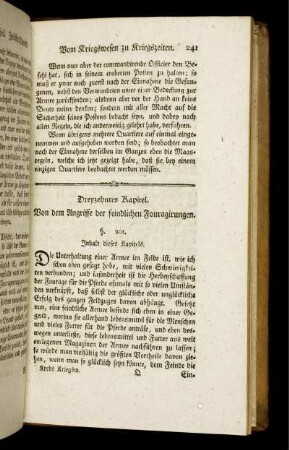 Dreyzehntes Kapitel. Von dem Angriffe der feindlichen Fouragirungen.
