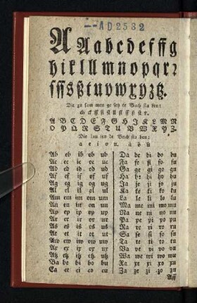 [ Alphabet + zusammengesetzte Buchstaben ]