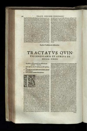 Tractatus Quintus Singularis, Et Aureus, De Officio Iudicis