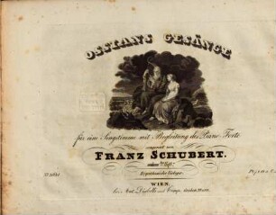 Franz Schubert's nachgelassene musikalische Dichtungen : für Gesang und Pianoforte, 2. Ossians Gesänge ; 2. Heft