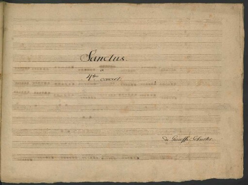Sanctus; V (3), Coro, orch; G-Dur