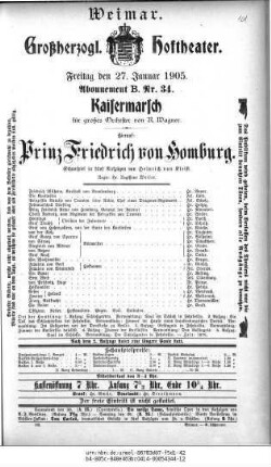 Prinz Friedrich von Homburg