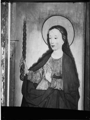 Tiefenbronn Katholische Kirche Sankt Maria Magdalena Hochaltar (1469) von Hans Schüchlin Schrein - Malerei Heilige Margaretha