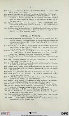 Doubletten aus Privatbesitz (Nr. 1476-1543)