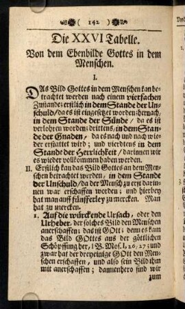 142-148, Die XXVI. Tabelle