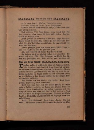 Was der Lenz brachte