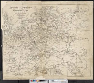Eisenbahn- und Routenkarte zu Hendschel's Telegraph