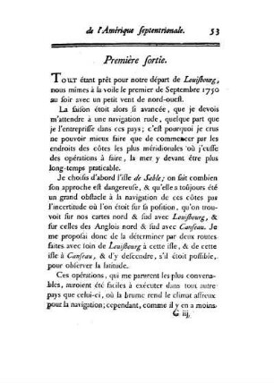 Première sortie.