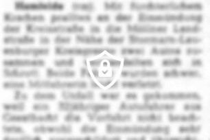Es krachte fürchterlich