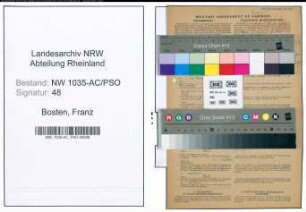 Entnazifizierung Franz Bosten , geb. 30.12.1911 (Bergmann)