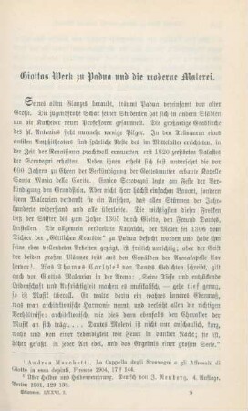 125-140 Giottos Werk zu Padua und die moderne Malerei