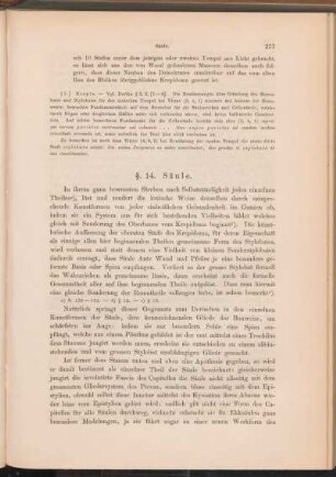 §. 14. Säule.