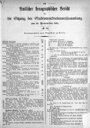 No. 34, 16. November 1911