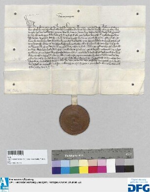 Das Landgericht des Burggraftums Nürnberg stellt ein Vidimus aus von der Urkunde des Königs Rupprecht d.d. 1401 Januar 6.