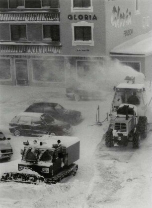 Schneeräumen in Obertauern