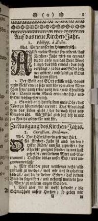 Auf das neue Kirchen-Jahr. - Auf Weynachten.