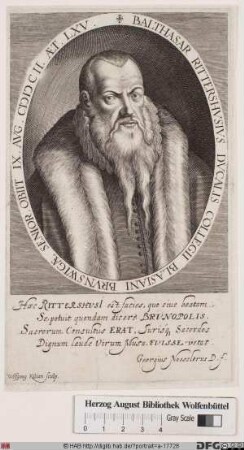 Bildnis Balthasar Rittershausen (Rittershusius)