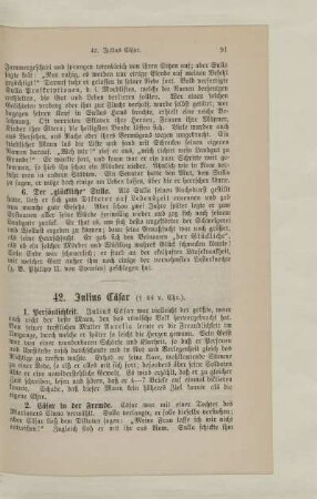42. Julius Cäsar ( † 44 v. Chr.)