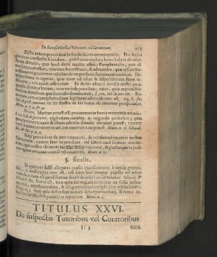 Titulus XXVI. De suspectis tutoribus vel curatoribus.