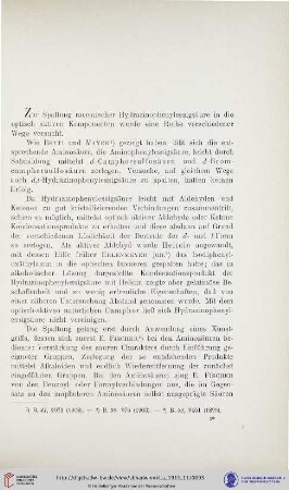 [Über optisch aktive Hydrazinosäuren. 2. Mitteilung: Spaltung der d,l-Hydrazino-phenyl-essigsäure]