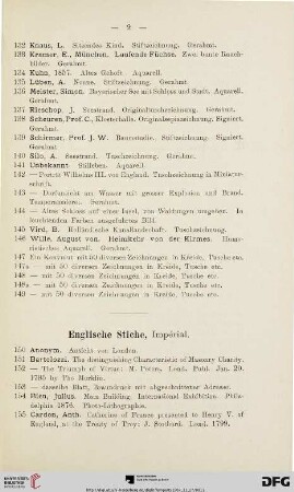 Englische Stiche (Nr. 150-163)